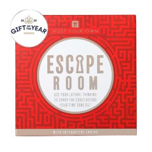 Host Your Own Escape Room game on a white background