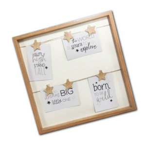 Star Peg Photo Frame – 40 cm, on white background