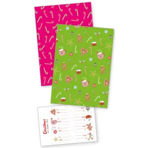 Candy Cane Gift Wrap Set